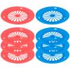 Cosmos Pack of 8 Reusable Plastic Paper Plate Holders, Holding 9" Paper Plates for BBQ's, Parties, & Camping view 1