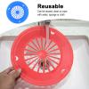 Cosmos Pack of 8 Reusable Plastic Paper Plate Holders, Holding 9" Paper Plates for BBQ's, Parties, & Camping view 3