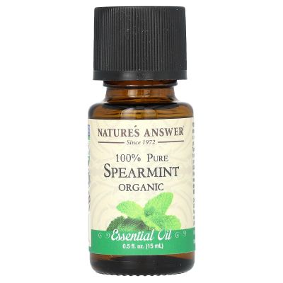 Nature's Answer 100% Pure Organic Essential Oil, 0.5-Ounce, Spearmint