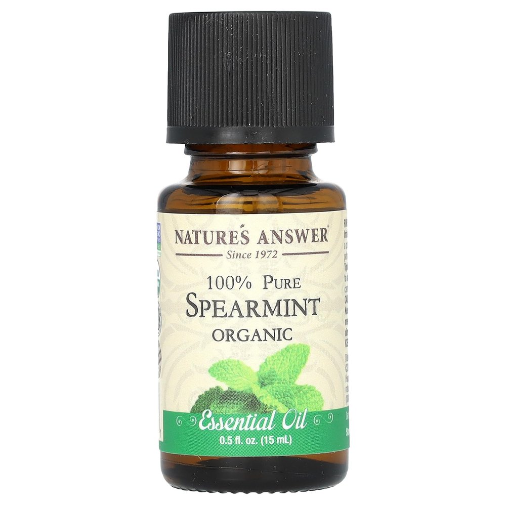 Nature's Answer 100% Pure Organic Essential Oil, 0.5-Ounce, Spearmint