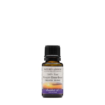 Nature's Answer 100% Pure Organic Essential Oil Blend, 0.5-Ounce, Vitality Ener-Boost