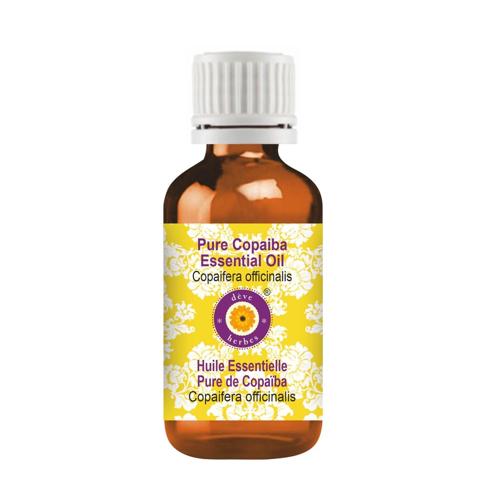 Deve Herbes Pure Copaiba Essential Oil (Copaifera officinalis) Steam Distilled 5ml (0.16 oz)