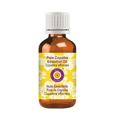 Deve Herbes Pure Copaiba Essential Oil (Copaifera officinalis) Steam Distilled 100ml (3.38 oz)