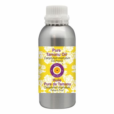 Deve Herbes Pure Tamanu Oil (Calophyllum inophyllum) Cold Pressed 1250ml (42 oz)