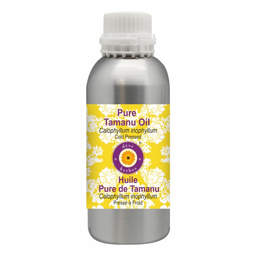 Deve Herbes Pure Tamanu Oil (Calophyllum inophyllum) Cold Pressed 1250ml (42 oz)