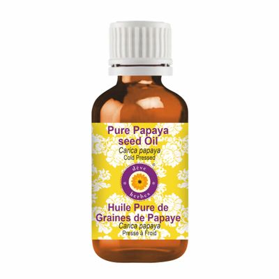 Deve Herbes Pure Papaya Seed Oil (Carica Papaya) Cold Pressed 5ml (0.16 oz)