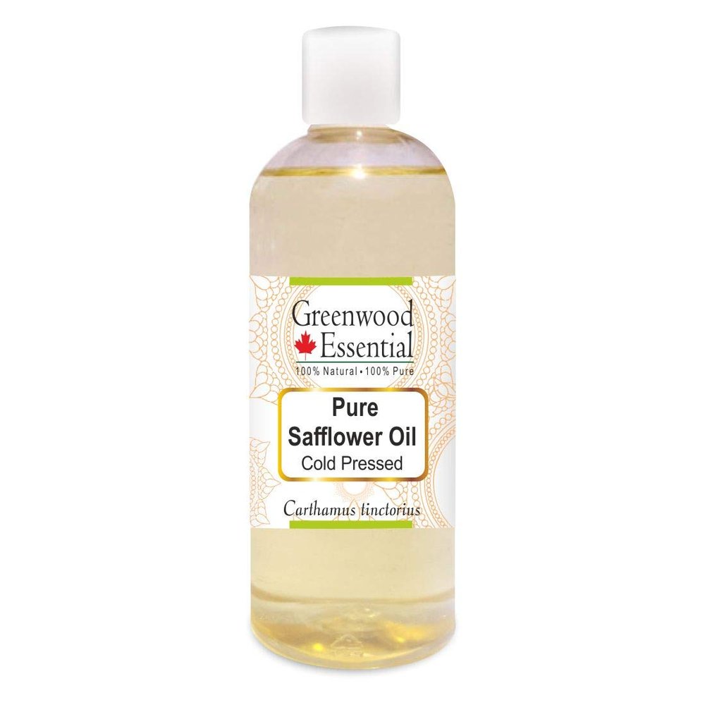 Deve Herbes Pure Safflower Oil (Carthamus tinctorius) Cold Pressed 200ml (6.76 oz)