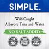Blue Harbor Fish Co. Wild Albacore Solid White Tuna in Water No Salt Added - 4.6 oz Can (Pack of 12) view 4