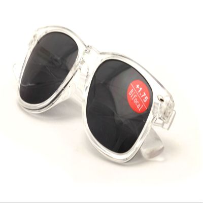 V.W.E. Clear Bifocal Outdoor Reading Sunglasses - Comfortable Stylish Simple Readers (1 Pair, +1.75)