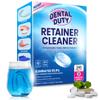 240 Units Retainer and Denture Cleaning Tablets (8 Months Supply) - Cleaner Removes Plaque, Stains from Dentures, Retainers, Night Guards, Mouth Guard, Aligners and Removable Dental Appliances view 1