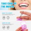 4pcs Keychain Portable Teeth with Ultra Thin Wire for Oral Care Random Color Freshen Breath Remove Effectively view 2