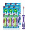 GUM Monsterz Children and Toddler Toothbrush, Soft Bristled Kids Toothbrush with Suction Cup, for Ages 2+, 2 Count(Pack of 6) view 1