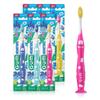 GUM Monsterz Jr Kids Toothbrush, Soft Bristled Childrens Toothbrush with Suction Cup, for Ages 5+, 1 Count(Pack of 6) view 1