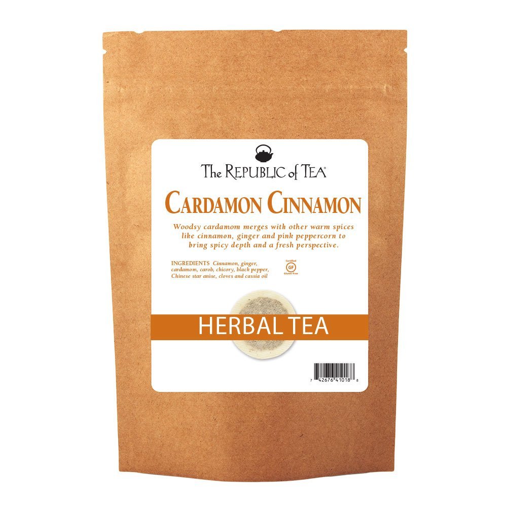 The Republic of Tea Cardamon Cinnamon Herbal Tea, 250 Tea Bag Bulk