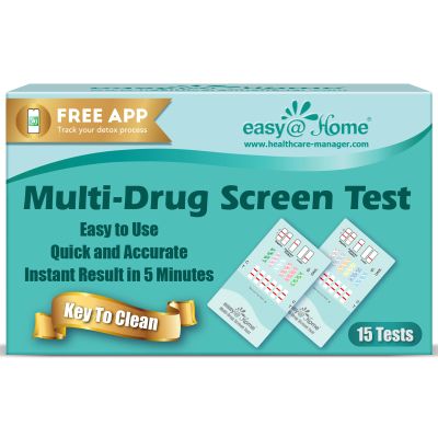 Easy@Home 6 Panel Urine Drug Test Kit - 15 Pack Multi Drug Screening Tests