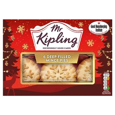 Mr Kipling 6 Snowflake Mince Pies