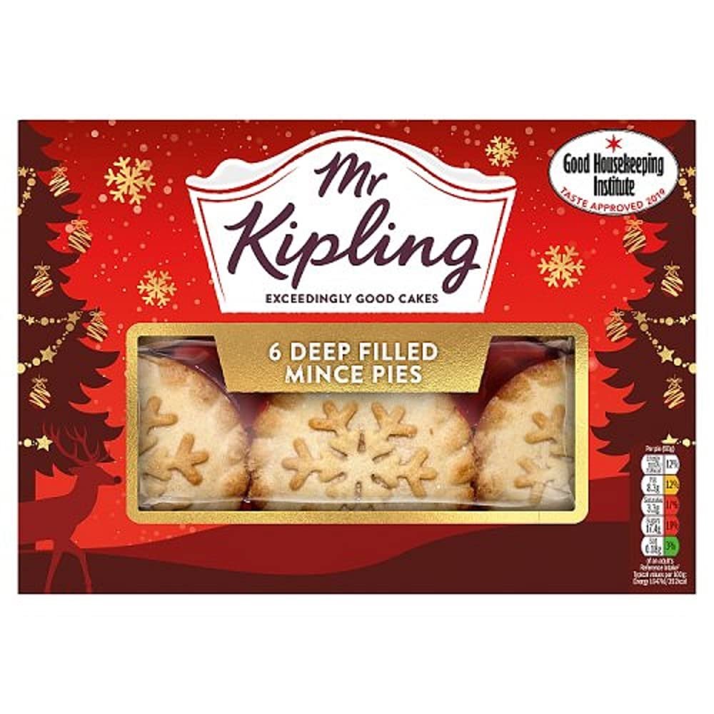 Mr Kipling 6 Snowflake Mince Pies