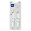 MAM Baby Toothbrushes (2 Baby's Brushes and 1 Safety Shield), Toothbrushes with Brushy The Bear Character, Interactive App, for Boys 6+ Months, Blue view 1