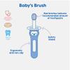 MAM Baby Toothbrushes (2 Baby's Brushes and 1 Safety Shield), Toothbrushes with Brushy The Bear Character, Interactive App, for Boys 6+ Months, Blue view 3