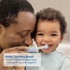 MAM Learn to Brush Set (1 Baby's Brush Toothbrush, 1 Training Brush, 1 Safety Shield), Baby Toothbrushes with Brushy The Bear, Interactive App, for Boys 5+ Months, Blue view 4