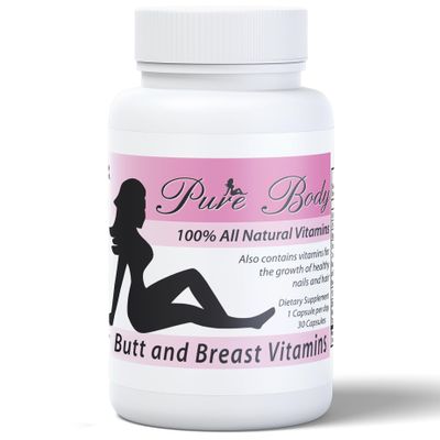 #1 Butt Enhancer and Breast Enhancer Vitamins  Butt Growth & Breast Enhancement Pills for Slim Waist, Bigger Butt & Bigger Breast  PureBody Vitamins All-in-1 BBL Pills for Fast Booty & Breast Growth