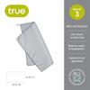 True Microfiber Towels, Wine Glass Polishing Cloths, Streak Free Microfiber Cloth and Lint Free Towels, Grey, Set of 3 view 3