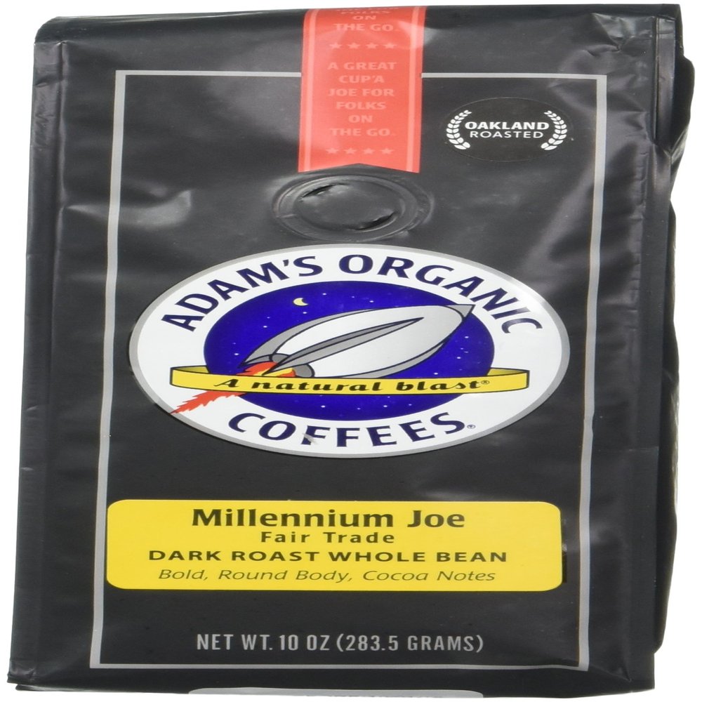 Adam's Organic Coffee, Millenium Joe, 10 Ounce