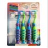 Secret for Longevity 4 Pack BPA Free Extra Soft Kids Childrens Toddler Child Toothbrush Set Easy Grip (3-8 Year Old) view 2