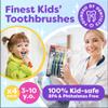 Secret for Longevity 4 Pack BPA Free Extra Soft Kids Childrens Toddler Child Toothbrush Set Easy Grip (3-8 Year Old) view 4