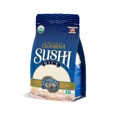 Lundberg Organic California Sushi Rice, 2lb (6 count), Gluten-Free, Non-GMO Project Verified, USDA Certified Organic, Vegan, Kosher