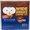 Wide Awake Coffee Seattle Style Dark Single Serve Cups 13oz (32 Count Box) view 1