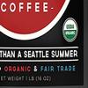 Dark Rain Coffee - USDA Certified Organic & Fair Trade Ground Coffee, World's Darkest Coffee, Best Coffee Beans, Darker than a Seattle Summer, 1 lb Bag Coffee Beans, Ground view 3