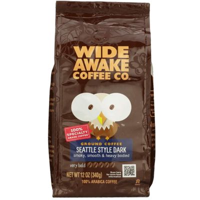 Wide Awake Coffee Seattle Style Dark Coffee, 11 OZ