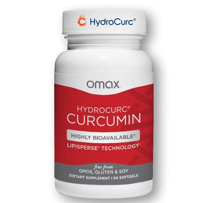 Omax3 HydroCurc Turmeric Curcumin Softgels  Highly Bioavailable, Nanoparticle Potency & Absorption, 150mg HydroCurc, 60 Softgels