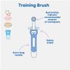 MAM Training Toothbrush for Babies (1 Baby's Brush with Safety Shield), Baby Toothbrush with Brushy The Bear Character, Interactive App, for Girls 5+ Months, Pink view 2