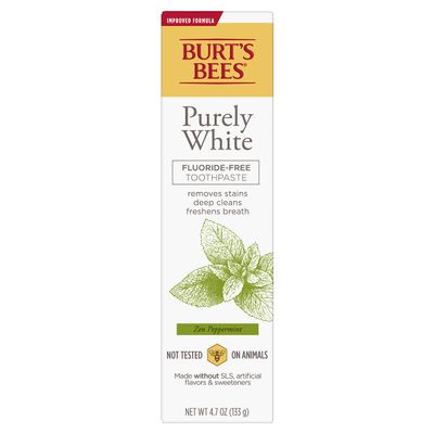 Burt's Bees, Toothpaste Fluoride Free Purely White Zen oz, Peppermint, 4.7 Ounce