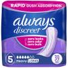 Always Discreet Adult Incontinence Pads for Women, Heavy Absorbency, Long Length, Postpartum Pads, 39 Count view 1