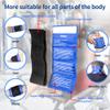 Gel Ice Cold Packs - (2-Piece Set) Soft Reusable Cold/Hot Compress, Provides Alleviate Joint and Muscle Pain. Flexible Therapy from Injuries - Shoulder, Back, Knee, Neck, Ankle & More. view 2