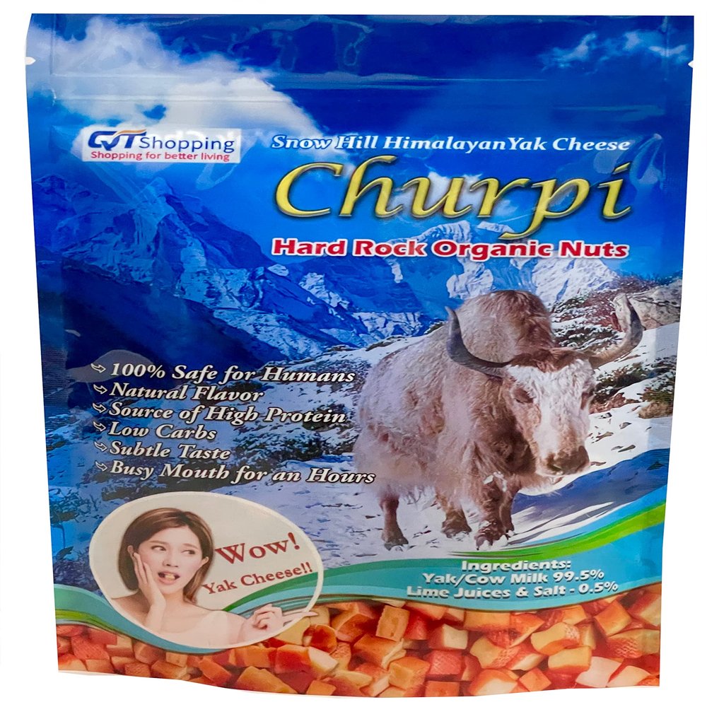 Snow Hill Himalayan Yak Cheese Organic Super Strong Nuts for Men, Women & Younger (1lb /120-150 Pcs) Natural Yaky Fat less Strong Chhurpi Candy Nut Nuggets - Product of Himalayas, Nepal