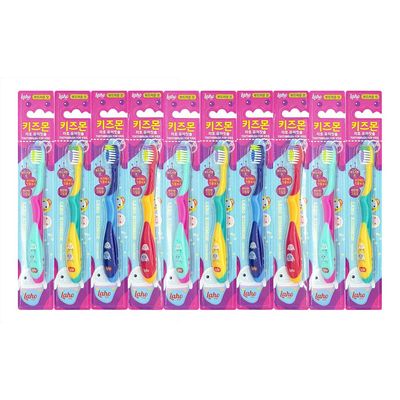 TheWoodland KidsMon Toothbrush for 3-6 Years Assorted Colors and Packs 10 PACK