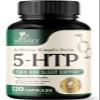 5HTP 200mg Capsules - 5 HTP Supplement Plus Calcium for Brain Health & Sleep Support, Extra Strength Griffonia Simplicifolia 5-HTP Formula, 5 Hydroxytryptophan, Bottled in USA & Non-GMO - 120 Capsules view 1
