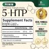 5HTP 200mg Capsules - 5 HTP Supplement Plus Calcium for Brain Health & Sleep Support, Extra Strength Griffonia Simplicifolia 5-HTP Formula, 5 Hydroxytryptophan, Bottled in USA & Non-GMO - 120 Capsules view 2