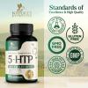 5HTP 200mg Capsules - 5 HTP Supplement Plus Calcium for Brain Health & Sleep Support, Extra Strength Griffonia Simplicifolia 5-HTP Formula, 5 Hydroxytryptophan, Bottled in USA & Non-GMO - 60 Capsules view 4