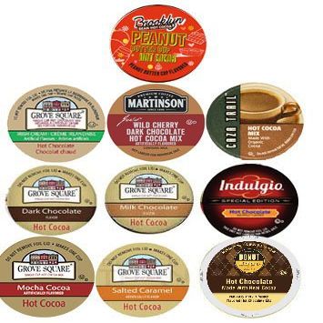 10 Cup HOT Chocolate / Cocoa SUPER Chocolatey Winter sampler! Guaranteed 10 Different Hot Cocoas! Love Hot Cocoa!