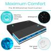 Vive Wheelchair Cushion - Gel Seat Pad for Coccyx, Orthopedic Back Support, Sciatica & Tailbone Pain Relief - Waterproof Cover + 4 Layer Foam Support & Comfort for Pressure Sore & Ulcers view 2