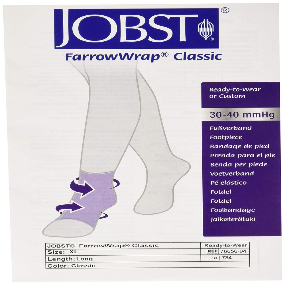 FarrowWrap Classic Footpiece, Tan, BSN Jobst FarrowMed (Long, X-Large)