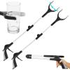 Vive 32" Grabber Reacher Tool (2 Pack) - Foldable Pickup Stick with Rotating Jaw & Sensitive Trigger - Heavy Duty Mobility Grip Hand Aid - Extra Reach Extender Claw for Seniors, Elderly, Handicap view 1