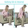 Vive Stand Assist - Mobility Standing Aid Rail for Couch, Chair - Assistance Handle for Patients, Elderly, Seniors and Disabled - Safety Grab Bar for Sitting, Sofa, Home - Adjustable, Portable Device view 2