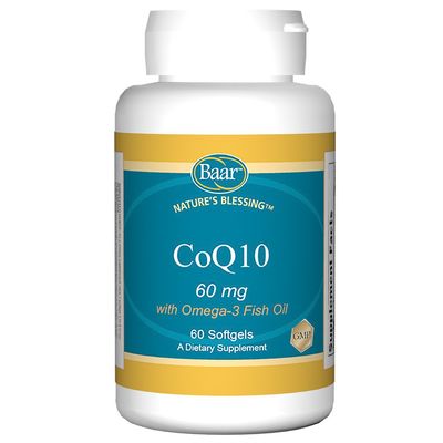 Baar Nature's Blessing CoQ10 with Omega-3 Fish Oil Softgels
