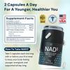 HPN NAD3 Clinical NAD+ Booster, Cellular Health & Natural Energy - NAD Supplement for Healthy Aging, Metabolic Support, NRF2 & Longevity, Nicotinamide Riboside & NMN Alternative, 60ct, 30-Day Supply view 2